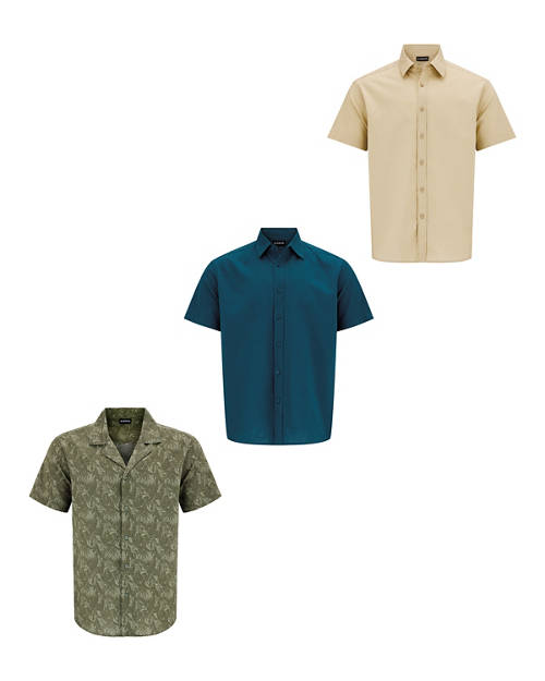 Group 1, Cotton/Linen Short Sleeve Shirt