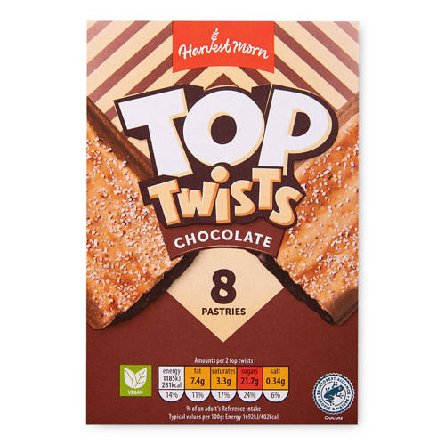 Chocolate Top Twists 4x2 Pack