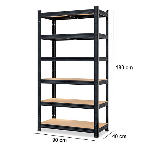 Details 1, Schwerlastregal Schwarz Premium MZL6