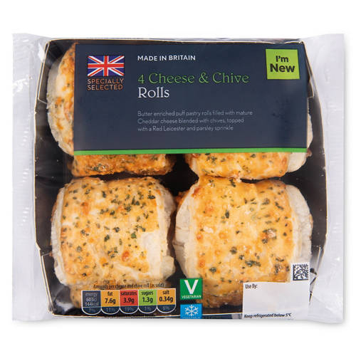 Cheese & Chive Rolls 4 Pack