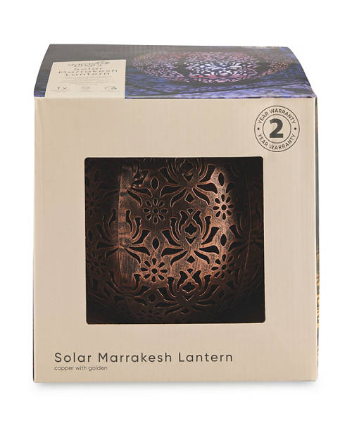 Front shot 2, Solar Marrakesh Lantern