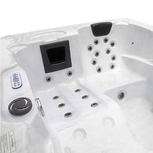 Details 1, Outdoor Whirlpool White Marble Deluxe