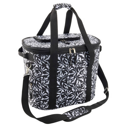 Picknick Khltasche, Khltasche, All-Over-Print Schwarz