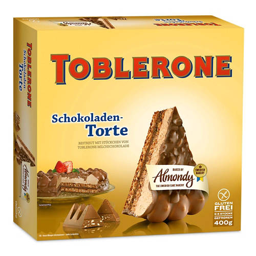 Vista frontale 1, Torta di marca senza glutine 400 g, Toblerone