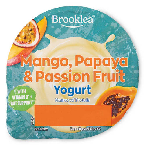 Front shot 2, Low Fat Mango, Papaya & Passion Fruit Yogurt