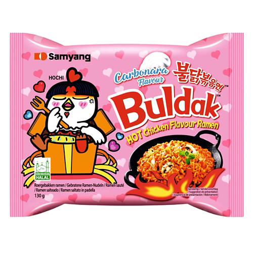 buldak instant rezanci, carbonara