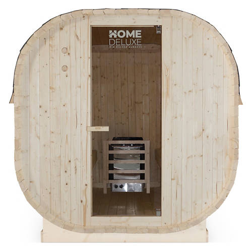 Vorderansicht 2, Outdoor Sauna CUBE XL