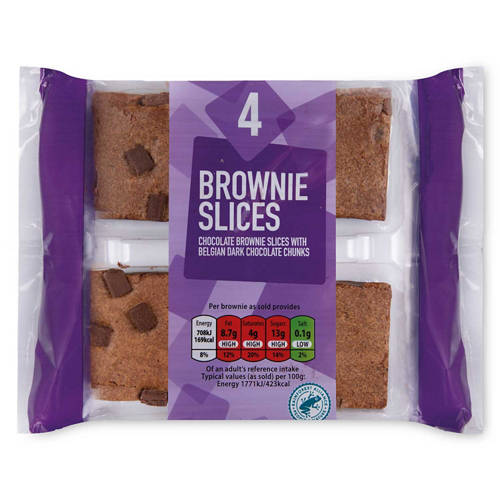 Brownie Slices 4 Pack