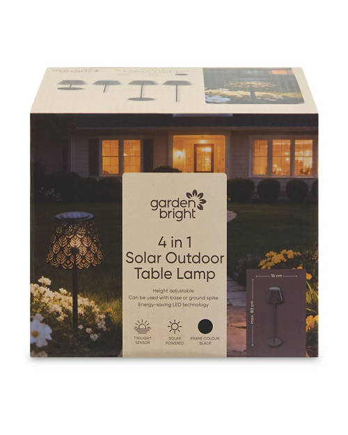 Front shot 2, Solar Outdoor Table Lamp