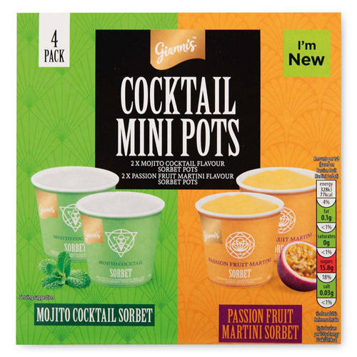 Passion Fruit Martini & Mojito Cocktail Mini Pots 4 Pack