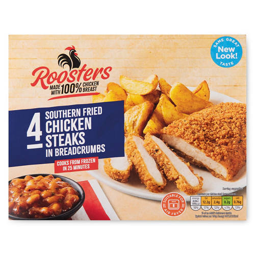 Southern Fried Chicken Steaks in Breadcrumbs 4 Pack