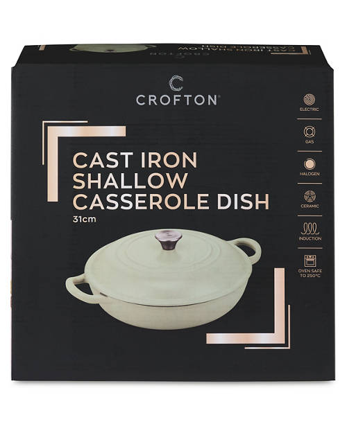 Front shot 2, Cast Iron Casserole Dish