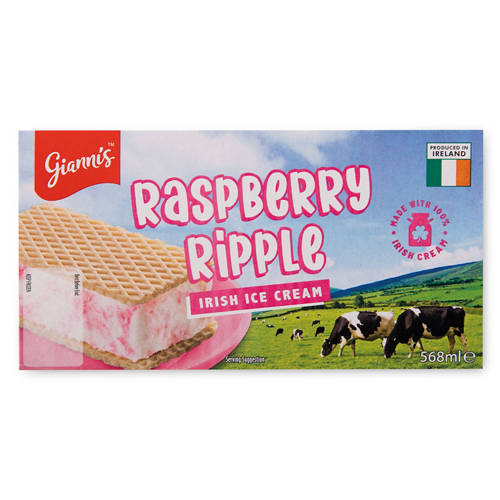 Rasberry Ripple Ice Cream 568ml