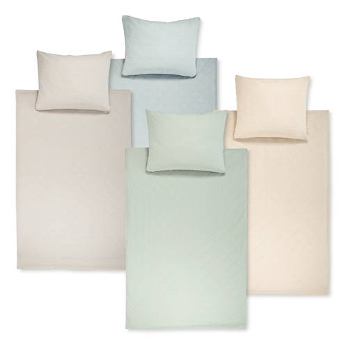 Gruppo 1, Set di biancheria da letto in misto lino, blu, 160 x 210 + 65 x 100 cm