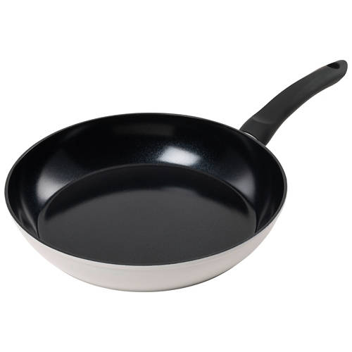 Vista frontale 1, Padelle in ceramica, 28 cm, padella, color crema