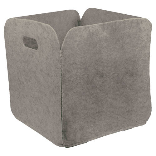 Vorderansicht 1, Filzsortiment, Korb, Grau