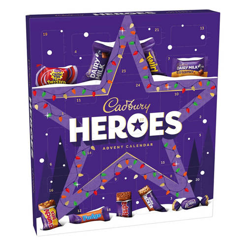 Front shot 3, Cadbury Heroes Advent Calendar