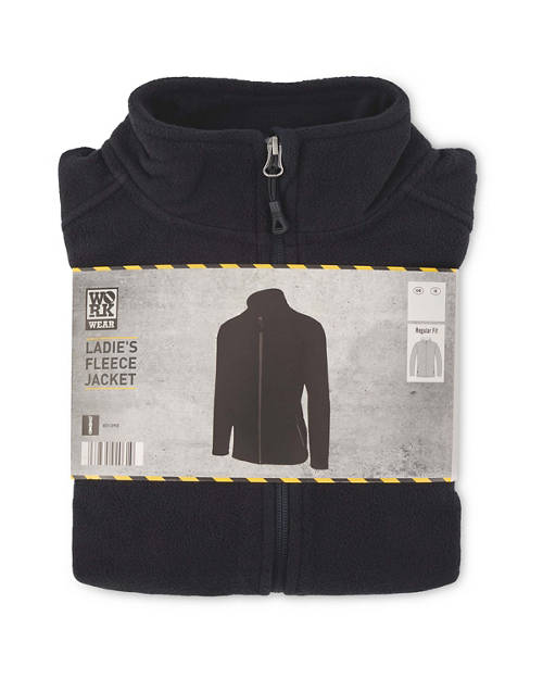 Front shot 2, Black Workwear Fleece Jacket