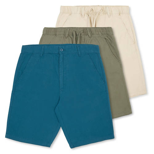 Groupe 1, Short pour hommes en coton/lin, bleu, taille 50