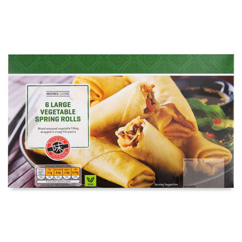 Large Vegetable Spring Rolls 6 Pack