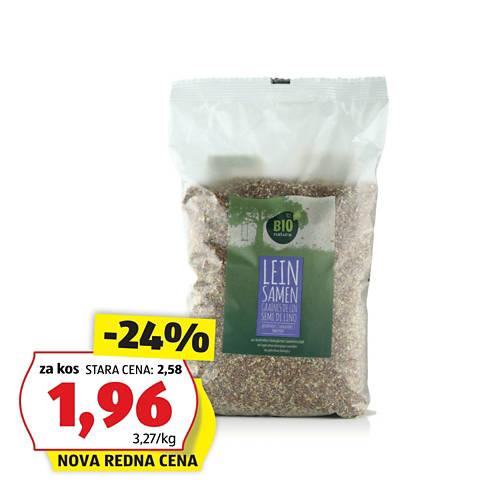 bio semena, mleta lanena