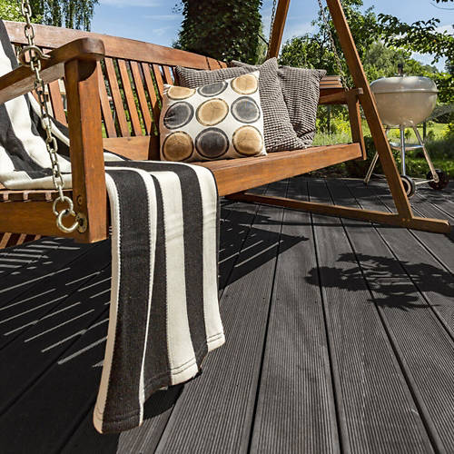 Lifestyle 1, Terrassendielen anthrazit 10m²