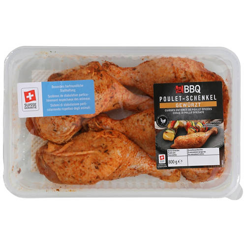 Vista frontale 2, Cosce di pollo, speziate
