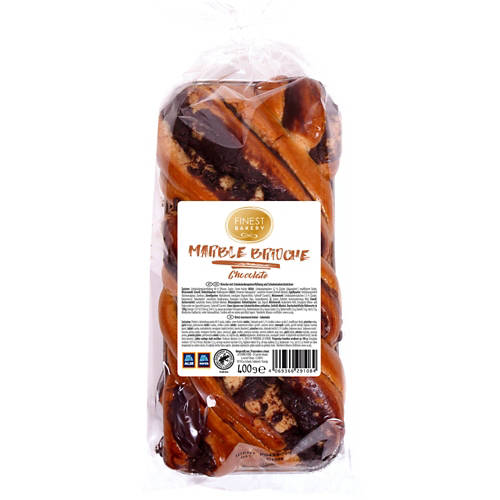 Vista frontale 1, Assortimento di brioche marmorizzate 400 g, al cioccolato