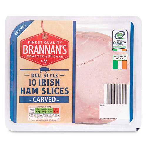 Carved Deli Style Irish Ham Slices 10 Pack