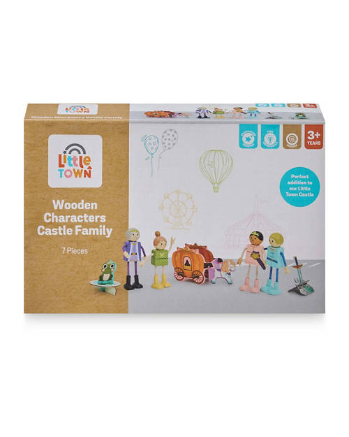 Front shot 2, Wooden Characters Family Set