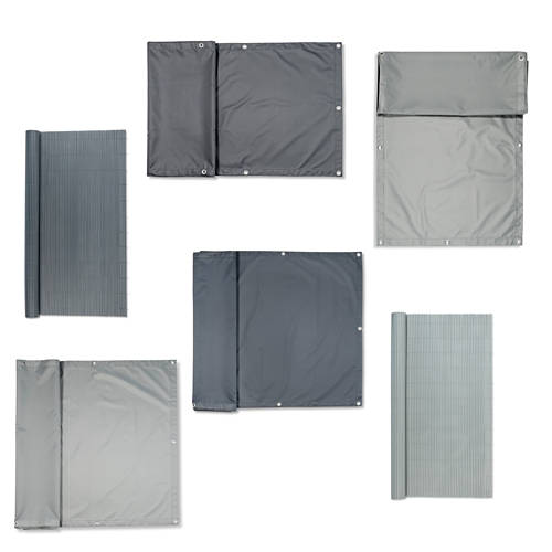 Groupe 1, Brise-vue artificiel, 75 x 60 cm, gris