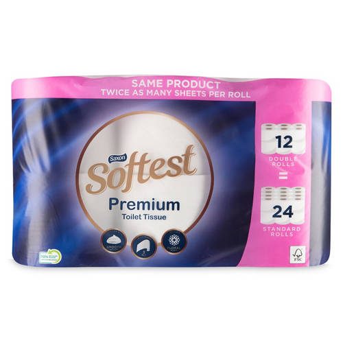 Premium Toilet Tissue 12 Pack