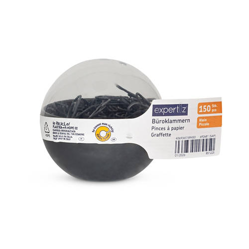 Vista frontale 1, Assortimento di accessori d'ufficio, PC piccolo, nero