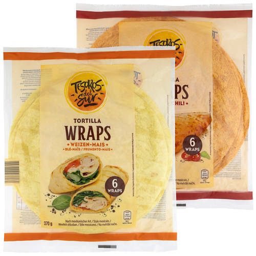 Groupe 1, Tortilla wraps, à la mexicaine, maïs