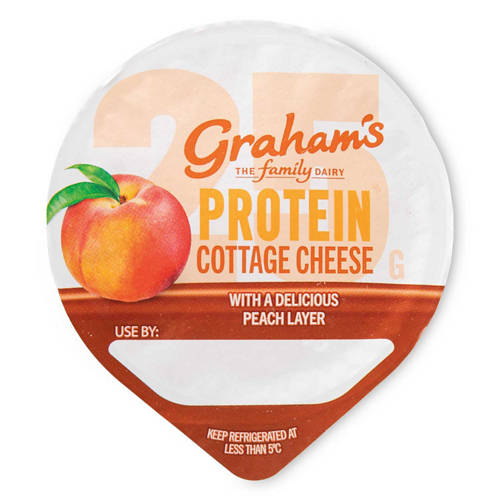 Front shot 2, Peach Fruit Layered Cottage Cheese