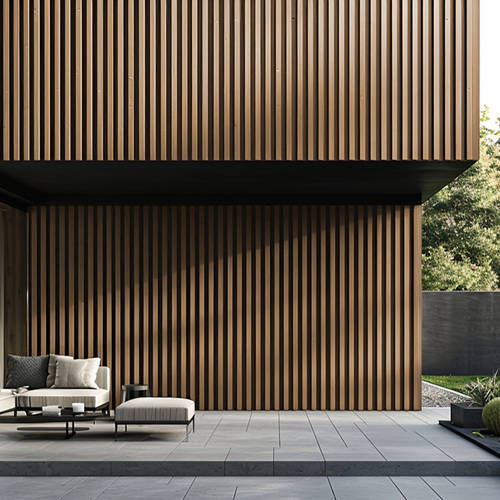 Lifestyle 1, Fassadenverkleidung DUVAR - 10 m² teak
