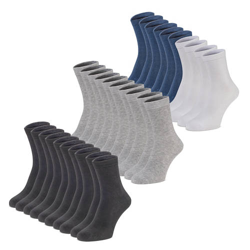 Gruppe 1, Damen-/Herren-Socken, Blau/Weiss, Gr. 35/38