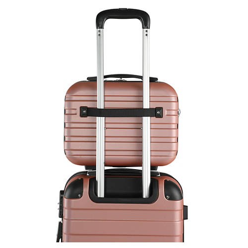 Details 5, Hartschalenkoffer-Set Essential + Beautycase, 4-teilig Rose