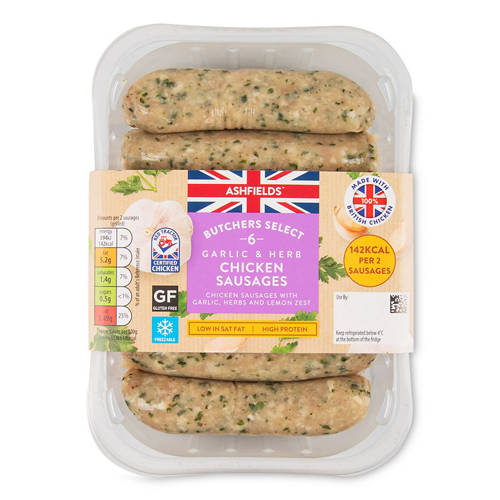 Garlic & Herb Chicken Sausages 6 Pack