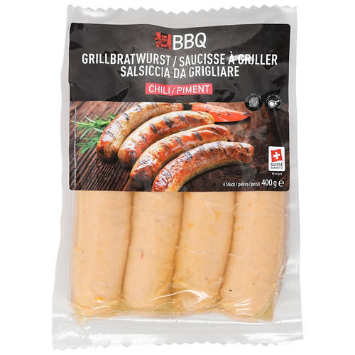 Vorderansicht 2, Bratwurst-Spezialitäten, Chili