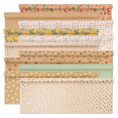 Gruppe 1, Geschenkpapier, Kraftpapier, Grün