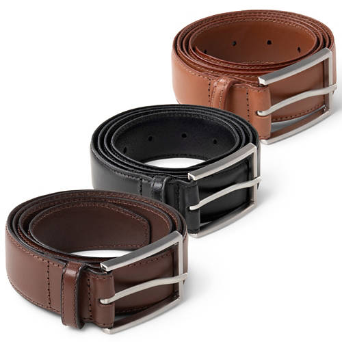 Gruppe 1, Herren-Ledergürtel, Schwarz, 95cm, Herren