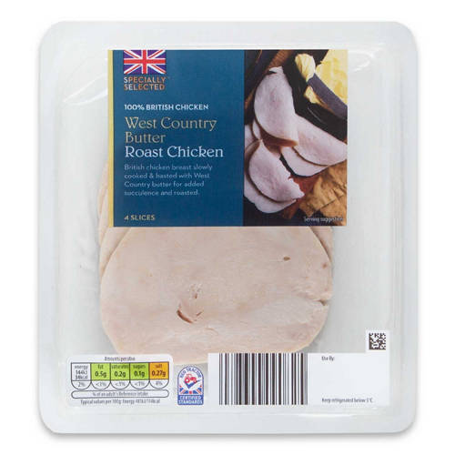 British Butter Basted Roast Chicken Breast 4 Slices