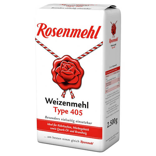 Vorderansicht 1, Weizenmehl Type 405 2,5 kg