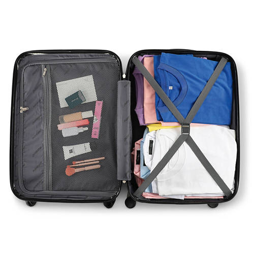 Details 3, Hartschalenkoffer-Set Essential + Beautycase, 4-teilig Rose