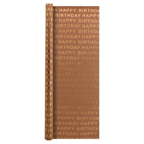 Vorderansicht 1, Premium-Geschenkpapier, Heißfolie, Geburtstag