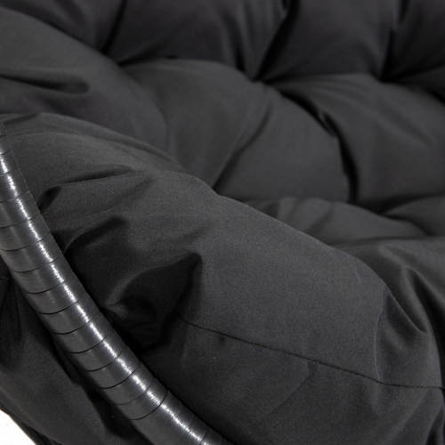 Details 3, Hängesessel LOMA, 2 Sitzer Schwarz