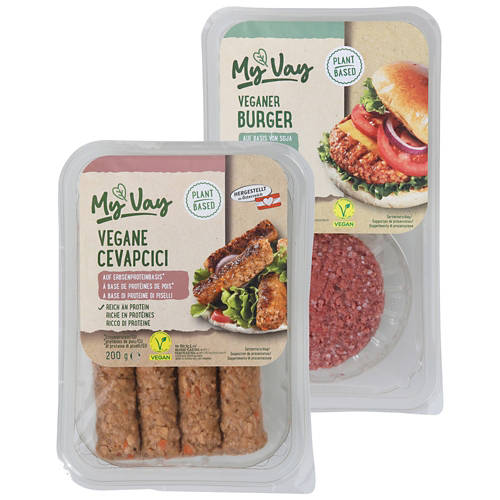 Gruppe 1, Veganes Sortiment, Burger