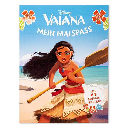 Vista frontale 1, Libri di attività e da leggere ad alta voce, libro da colorare di Vaiana