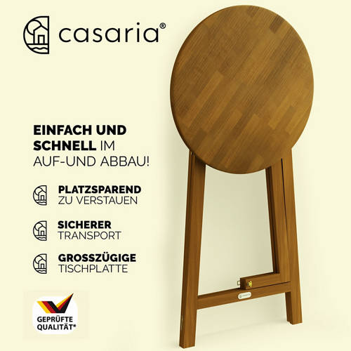 Details 1, Bar Stehtisch aus Akazienholz